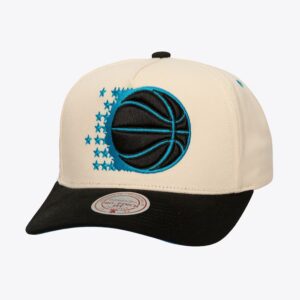 Mitchell & Ness Cream Orlando Magic Hardwood Classics Overspray Pro Crown Snapback Hat Cream 884411