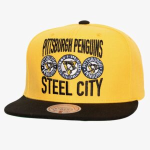 Baseball Cap Mitchell & Ness Gold Pittsburgh Penguins City Love Vintage Snapback Hat Yellow 1200035