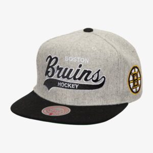 Mitchell & Ness Gray Boston Bruins Tailsweep 2.0 Melton Snapback Hat Grey 1071146