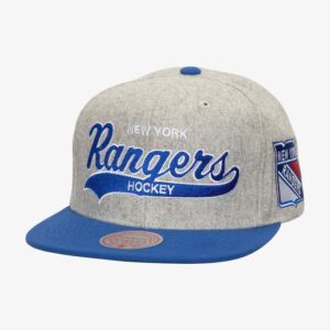 Mitchell & Ness Gray New York Rangers Tailsweep 2.0 Melton Snapback Hat Grey 1185192