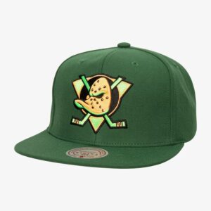 Mitchell & Ness Green Anaheim Ducks It's A Jungle Out There OG Snapback Hat Green 1025104