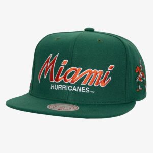 Mitchell & Ness Green Miami Hurricanes Just Don Team Snapback Hat Green 928611