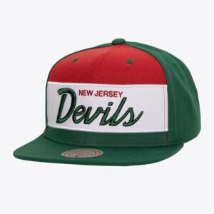 Baseball Cap Mitchell & Ness Green New Jersey Devils Retro Sport Vintage Snapback Hat Green 1170292