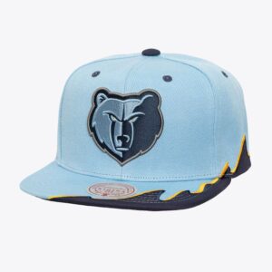 Mitchell & Ness Light Blue Memphis Grizzlies Rising Tide OG Snapback Hat Blue 774437