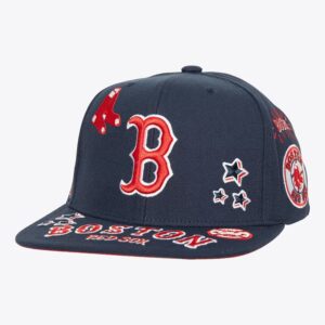 Mitchell & Ness Navy Boston Red Sox All Out Snapback Hat Blue 917526