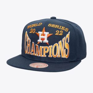 Mitchell & Ness Navy Houston Astros Big Champ OG Snapback Hat Blue 775321