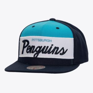 Baseball Cap Mitchell & Ness Navy Pittsburgh Penguins Retro Sport Vintage Snapback Hat Blue 1200021