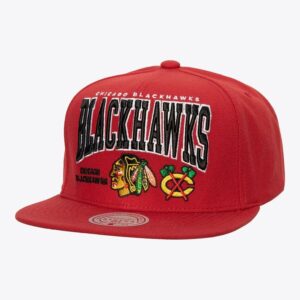 Mitchell & Ness Red Chicago Blackhawks Champ Stack Snapback Hat Red 1089945