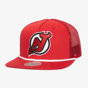 Mitchell & Ness Red New Jersey Devils Roper Trucker Adjustable Hat Red 1170310