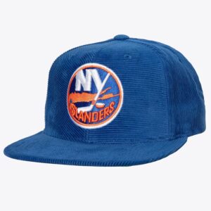 Mitchell & Ness Royal New York Islanders All Directions Corduroy Snapback Hat Blue 1185119