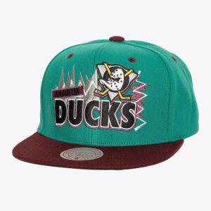 Mitchell & Ness Teal Anaheim Ducks Buzz Vintage Snapback Hat Turquoise 1023449