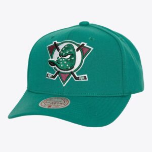 Mitchell & Ness Teal Anaheim Ducks Team Flip Pro Vintage Snapback Hat Turquoise 1023804