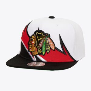 Mitchell & Ness White Chicago Blackhawks Waverunner Snapback Hat White 1089777