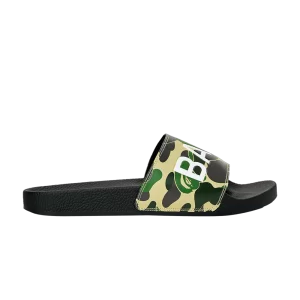 BAPE ABC Camo Slide 'Green Text' Sneakers Green 1J30191010 GRN