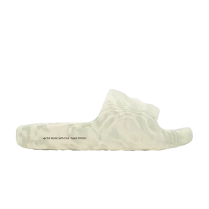 adidas Adilette 22 Slide 'Cream White Linen Green' White cream/Green linen/Black color IG5917