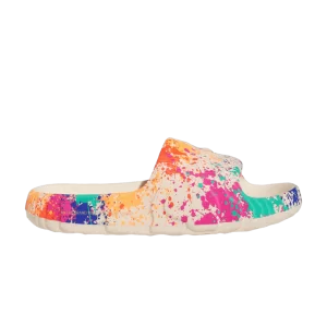 adidas Adilette 22 Slide 'Sand Strata Paint Splatter' Sandy seams/Sandy seams/Semi-solar yellow IF1439