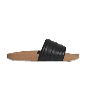 adidas Adilette Premium Slides 'Cork Pack - Black' Black color/Black color/Light gray HQ1998