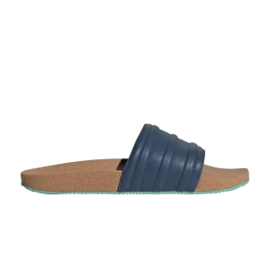 adidas Adilette Premium Slides 'Cork Pack - Night Indigo' Night Indigo/Night Indigo/Acid Mint GZ0061