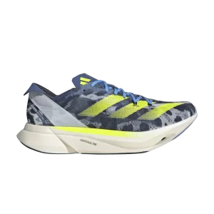 adidas Adizero Adios Pro 3 'Road to Records Pack' Crystal White/Radiant Lemon/Blue Burst IG6441