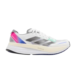 adidas Adizero Boston 11 'White Lucid Blue Fuchsia' Sneakers Cloud White/Black/Lucid Blue HQ3693