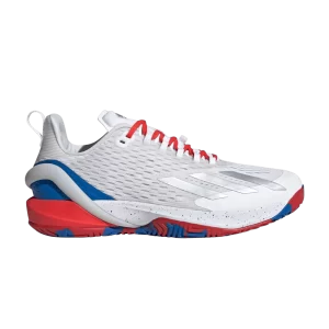 adidas Adizero Cybersonic 'White Blue Bright Red' Cloud White/Metallic Silver/Bright Red IG9513