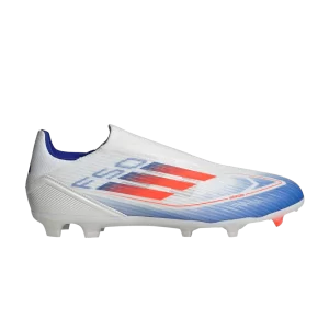 adidas Adizero F50 League Laceless FG MG 'Advancement Pack' Cloud White/Sunny Red/Lucid Blue IE0606