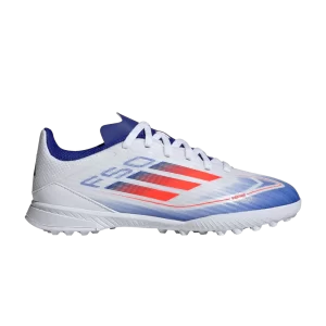 adidas Adizero F50 League TF K 'Advancement Pack' Cloud White/Sunny Red/Lucid Blue IF1372