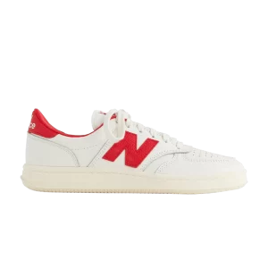 New Balance Aimé Leon Dore x T500 'Red' Sneakers Cream CT500AB1