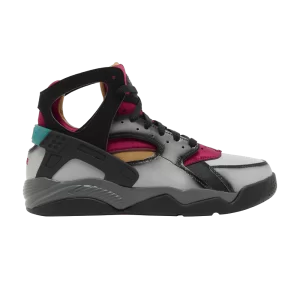 Nike Air Flight Huarache 'Airbrush - Bordeaux' Light smoke grey/Black/Iron grey/Noble red FD0189 001