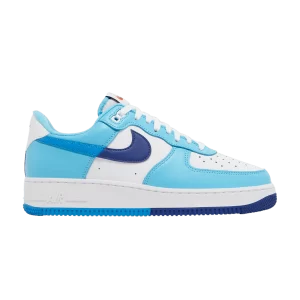 Nike Air Force 1 '07 LV8 'Split – Light Photo Blue 'White/Deep Royal Blue/Baltic Blue/Light Photo Blue DZ2522 100