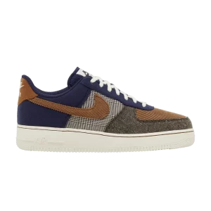 Nike Air Force 1 '07 Premium 'Tweed Corduroy' Midnight Fleet/Brown Ale/Pale Ivory FQ8744 410