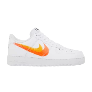 Nike Air Force 1 '07 'Spray Paint Swoosh - Safety Orange' White/University Gold/Black/Safety Orange FJ4228 100