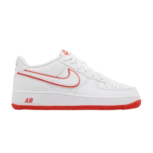 Nike Air Force 1 GS 'White Picante Red' Aura/Blue Tint/Aluminium/Reflective Silver DV7762 101