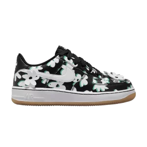 Nike Air Force 1 LV8 GS 'Flower Power' Black/Spring Green/Bubble Gum Light Brown/White DZ2663 001