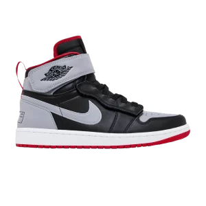 Air Jordan 1 High FlyEase 'Black Cement' Black/Cement grey/White/Fire red CQ3835 010