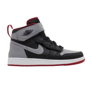 Air Jordan 1 High FlyEase GS 'Bred Shadow' Black/Cement grey/White/Fire red DC7986 010