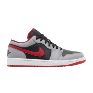 Air Jordan 1 Low 'Cement Fire Red' Black/Cement grey/White/Fire red 553558 060