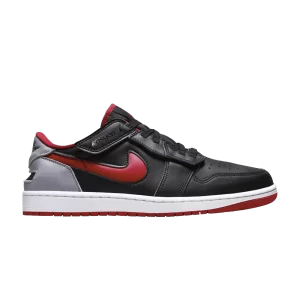 Air Jordan 1 Low FlyEase 'Black Cement Fire Red' Black/Cement grey/White/Fire red DM1206 006