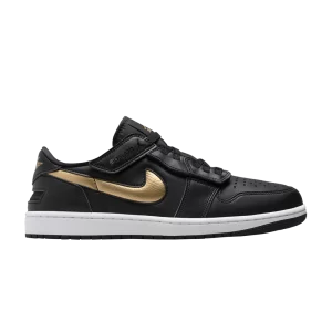 Air Jordan 1 Low FlyEase 'Black Metallic Gold' Black/White/Metallic Gold DM1206 071