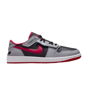 Air Jordan 1 Low FlyEase 'Cement Fire Red' Black/Cement grey/White/Fire red DM1206 060