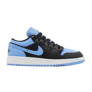 Air Jordan 1 Low GS 'University Blue' Black/Black/University Blue/White 553560 041