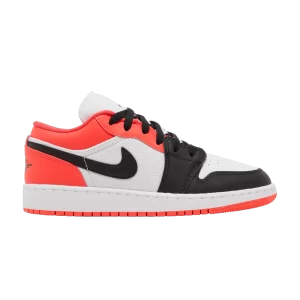 Air Jordan 1 Low SE GS 'Mismatched Infrared' Infrared 23/White/Black FB4420 616