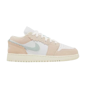 Air Jordan 1 Low SE GS 'Scalloped Edge' Guava Ice/Jade Ice/White/Pink Oxford DZ5356 800