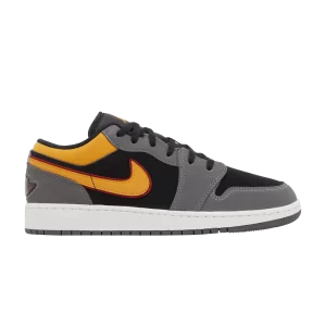 Air Jordan 1 Low SE GS 'Vivid Orange' Black/Bright Orange/Light Graphite/Cardinal Red/White FN7671 008