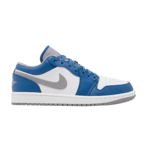 Air Jordan 1 Low 'True Blue Cement' True Blue/Cement Grey/White 553558 412