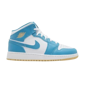 Air Jordan 1 Mid GS 'Aquatone' Aquatone/White/Sky Gold DQ8423 400