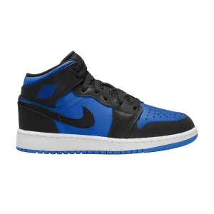 Air Jordan 1 Mid GS 'Black Royal Blue' Black/Royal Blue/Black/White DQ8423 042