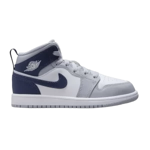 Air Jordan 1 Mid PS 'Wolf Gray Midnight Navy' White/Wolf Grey/Midnight Fleet DQ8424 104