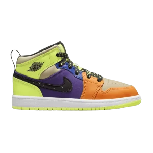 Air Jordan 1 Mid SE PS 'Volt Vivid Orange' Volt/Black/Bright Orange FD8793 700