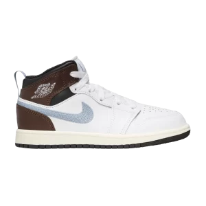 Air Jordan 1 Mid SE PS 'White Blue Grey' White/Black/Sail/Blue-gray FQ8220 142